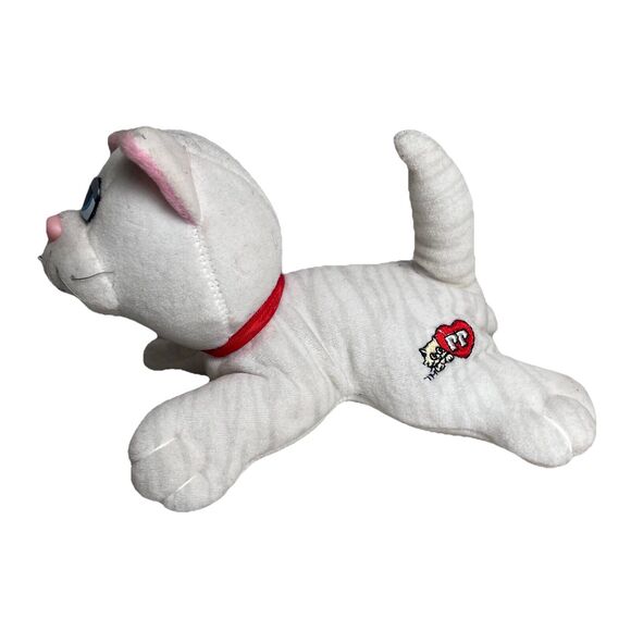 Vintage Pound Puppy Purries Kitty Cat White with Gray Stripes Tabby Plush 7" - Picture 13 of 13